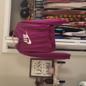 Size medium Nike crop hoodie
